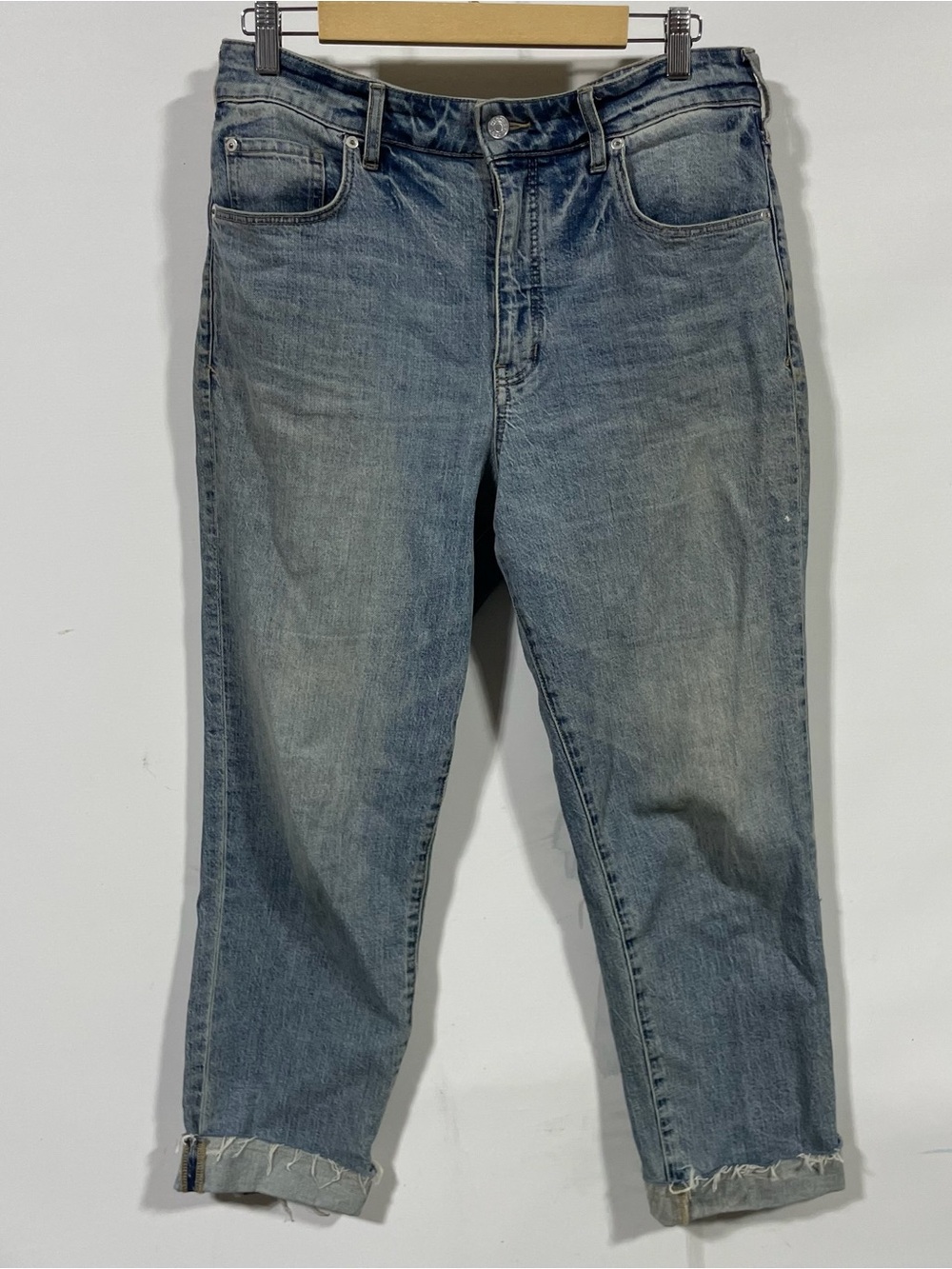Pilcro Light Blue Washed Wide Leg Jeans